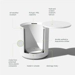 Outdoor Cooler Side Table for Patios - 2 in 1