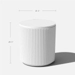 Outdoor Cooler Side Table for Patios - 2 in 1