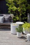 Outdoor Cooler Side Table for Patios - 2 in 1