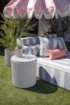 Outdoor Cooler Side Table for Patios - 2 in 1