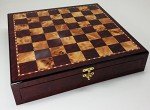 17" High Gloss Chess Set with Storage Drawers