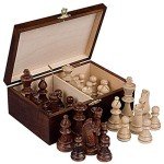 Wooden Chess Piece Storage Box for Standard Sets