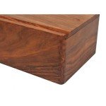 Elegant Sheesham Chess Storage Box with Sliding Lid