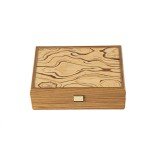 Olive Wood Chess Piece Storage Box