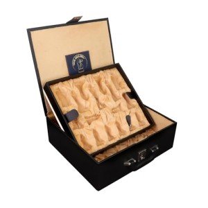 Leatherette Storage Box for Chess Pieces 4.2" - 4.6