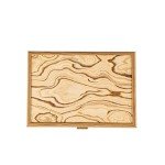 Olive Wood Chess Piece Storage Box