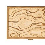 Olive Wood Chess Piece Storage Box