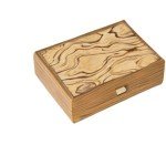 Olive Wood Chess Piece Storage Box