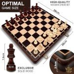 Magnetic Wooden Chess Set - 15 Inch Travel Game