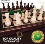 Magnetic Wooden Chess Set - 15 Inch Travel Game