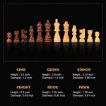 Magnetic Wooden Folding Chess Set with Extra Queens