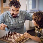 Magnetic Wooden Folding Chess Set with Extra Queens