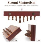 Magnetic Chess Set: 15.4" Leather Board & Pieces