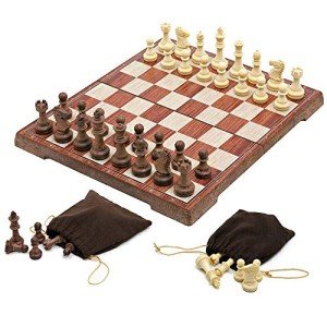 Magnetic Portable Chess Set with Storage Bags