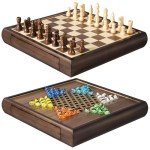 Magnetic 2-in-1 Chess and Chinese Checkers Set
