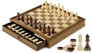 Peradix Magnetic 2-in-1 Chess and Checkers Set