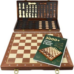 15-Inch Magnetic Chess and Checkers Set