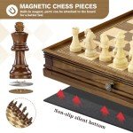Peradix Magnetic 2-in-1 Chess and Checkers Set