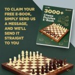 15-Inch Magnetic Chess and Checkers Set
