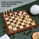 15-Inch Magnetic Chess and Checkers Set