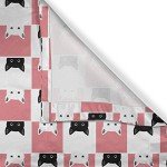 Kittens Chess Board Design Curtain Panels Set