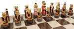Cats vs Dogs Chess Set with 17" Rustic Board