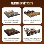 Cats & Dogs Chess Set with Walnut Chest