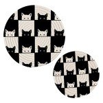 Cat-themed Hot Mats for Kitchen and Dining