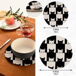 Cat-themed Hot Mats for Kitchen and Dining