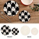 Cat-themed Hot Mats for Kitchen and Dining