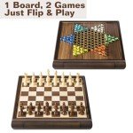 Magnetic 2-in-1 Chess and Chinese Checkers Set