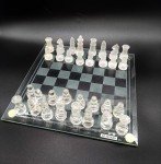Elegant Glass Chess Set for Classic Gameplay