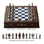 Handmade Chess Set with British Army Metal Pieces