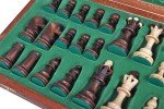 Elegant Wooden Chess Set with Board and Pieces