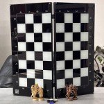 Glass & Wood Chess Backgammon Set for Family Fun