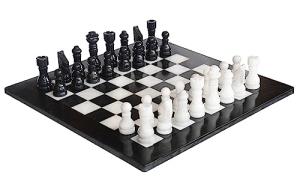 Luxury Marble Chess Set with Storage Box
