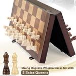 Magnetic Wooden Chess Set with Handmade Pieces