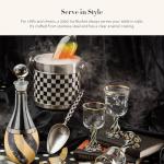 MACKENZIE-CHILDS Black and White Ice Bucket