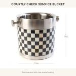 MACKENZIE-CHILDS Black and White Ice Bucket