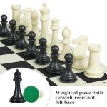 Elongdi Portable Tournament Chess Set with Extra Queens