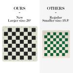 Elongdi Portable Tournament Chess Set with Extra Queens