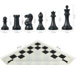 Elongdi Portable Tournament Chess Set with Extra Queens