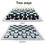 Juegoal 20" Portable 2-in-1 Chess & Checkers Set
