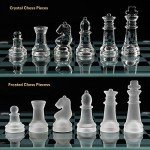 Elegant Acrylic Chess Set with Glass Pieces