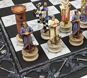 Medieval Crusades Chess Set with Maltese Board