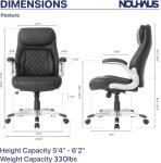 Nouhaus Ergonomic PU Leather Office Chair