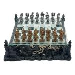 15" 3D Dragon Chess Set - Bronze & Silver