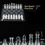 Elegant Acrylic Chess Set with Glass Pieces