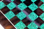 Elegant Black Marble & Malachite Chess Set