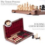 Walnut Folding Chess Set with Extra Queens